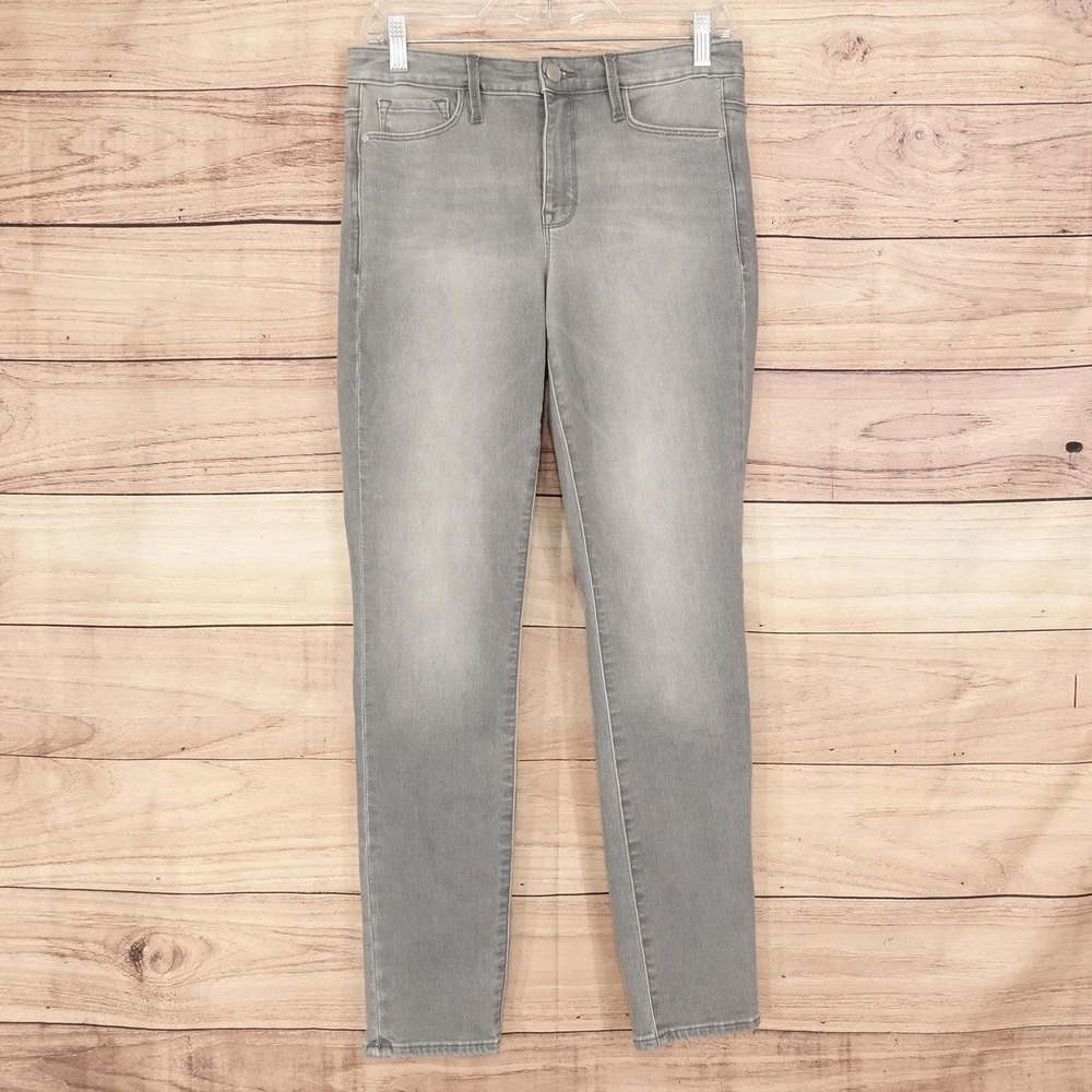 Athleta Sculptek Skinny Jeans Womens 6 Gray Light Wash Stretch 30x29 Denim